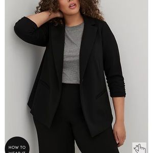 Torrid Studio Cupro Classic Blazer Size 4X NWT